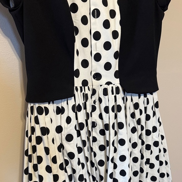 Black and White Polka Dot Dress - Picture 3 of 6